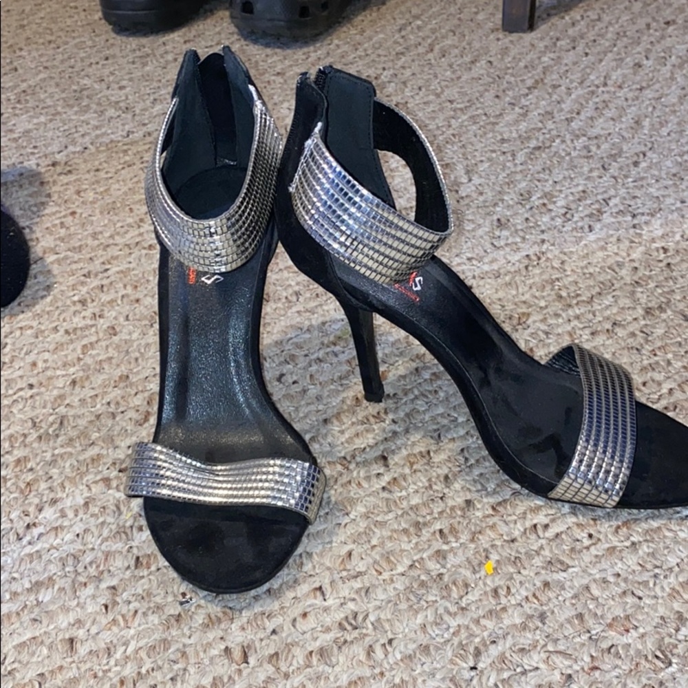 Black/Silver Heels - Purchased in Morocco